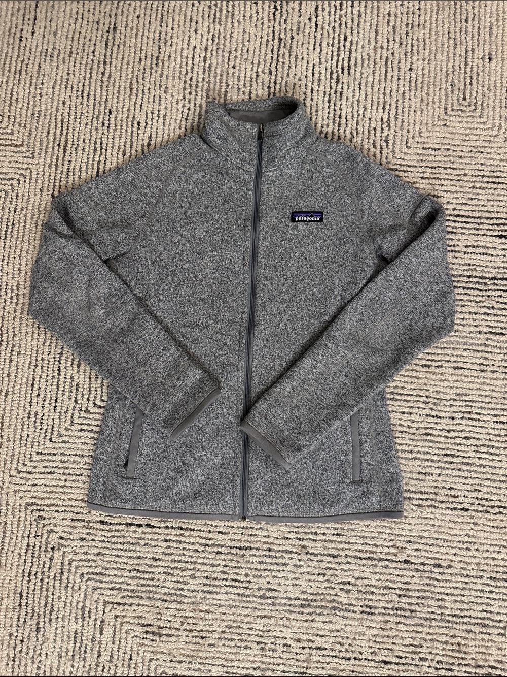 Patagonia Heather Gray Zip-Up Fleece Jacket